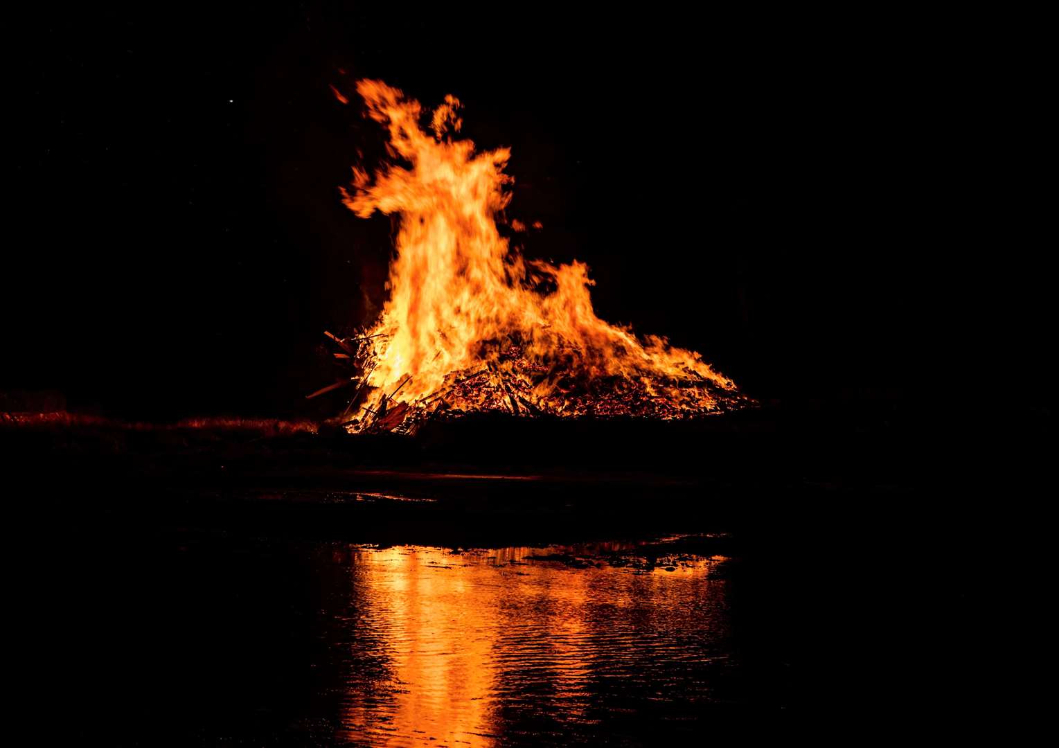 Alisdair Mackechnie caught this image at Wick Gala's bonfire night of what appears to be a dragon. Picture: Ally Mack Photography