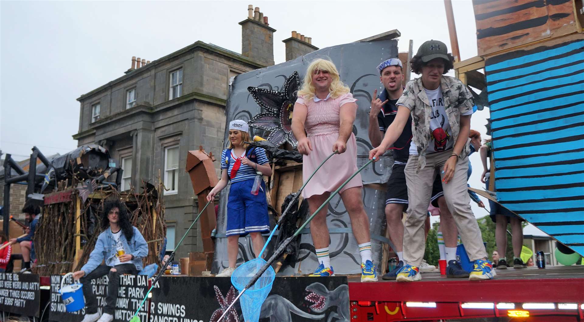 Procession of floats and fancy dress for Wick Gala Week 2022. Picture: DGS