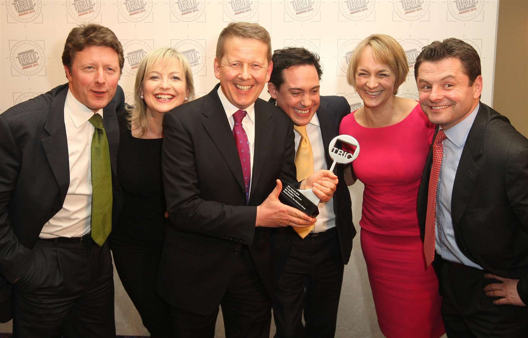 Charlie Stayt, Carol Kirkwood, Bill Turnbull, Simon Jack, Louise Minchin and Chris Hollins with the award for ‘Best TV Daytime Programme’ at the TRIC (Television and Radio Industries Club) Annual Awards in 2010 (Dominic Lipinski/PA)