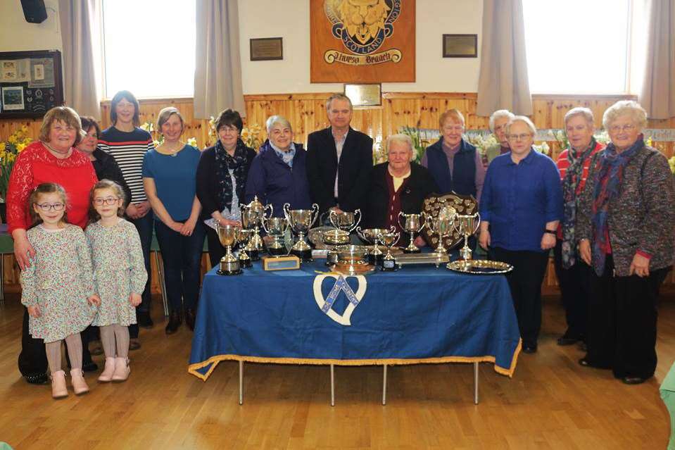 West of Caithness SWI Bulb Show winners with Ron Gunn. Picture: Eswyl Fell