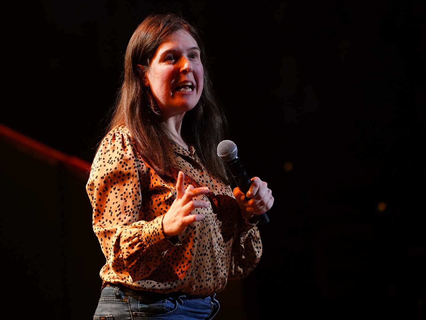 Rosie Jones on stage during An Evening of Comedy for the Teenage Cancer Trust, at the Royal Albert Hall in London (James Manning/PA)