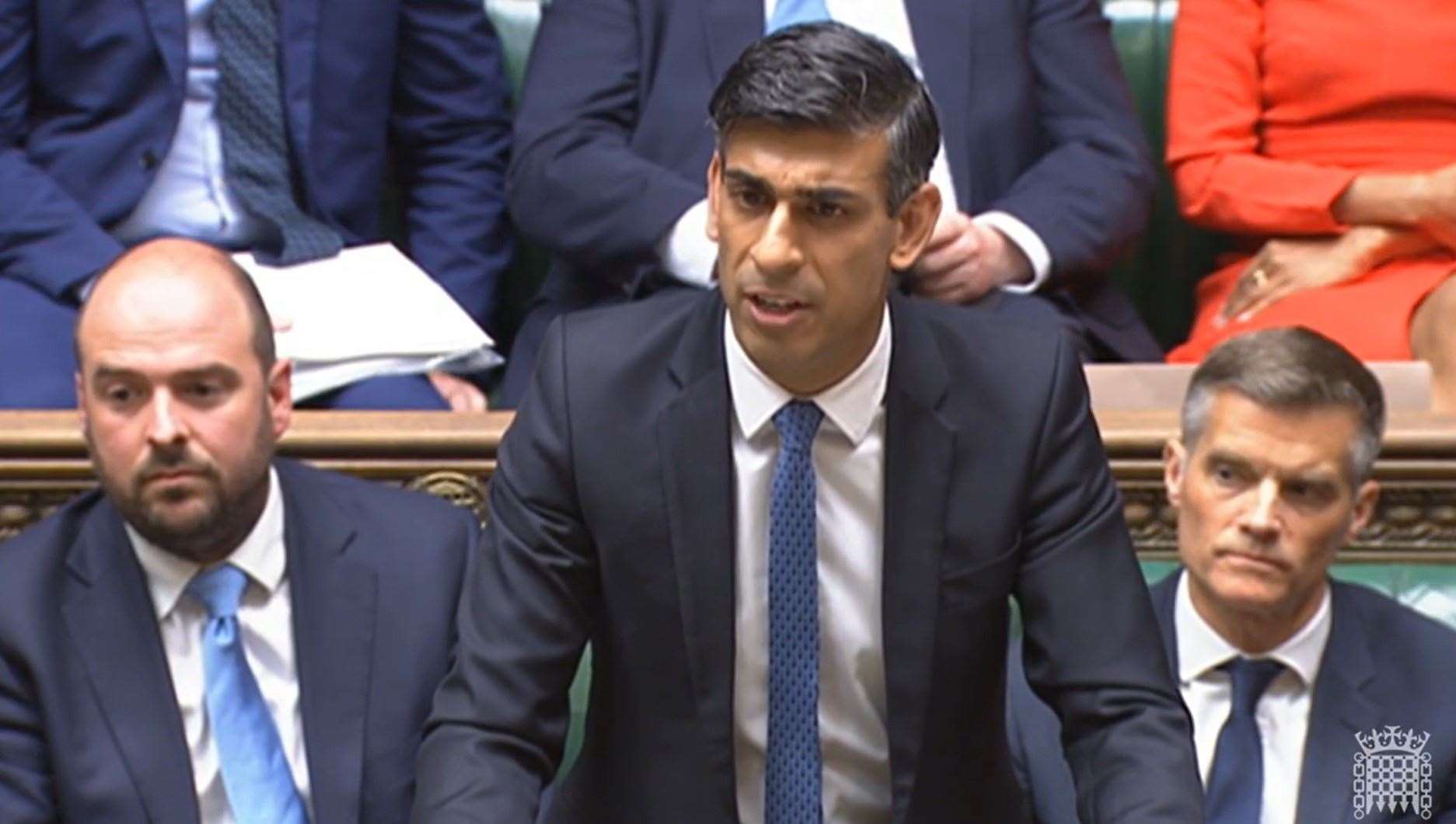 Prime Minister Rishi Sunak making a statement to MPs in the House of Commons on the Nato summit in Vilnius, Lithuania (House of Commons/UK Parliament/PA)