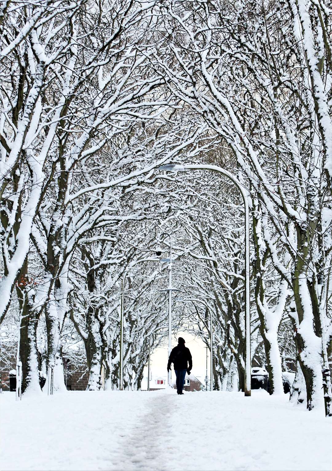 Argyle Square in Wick is a winter wonderland. Picture: Alan Hendry