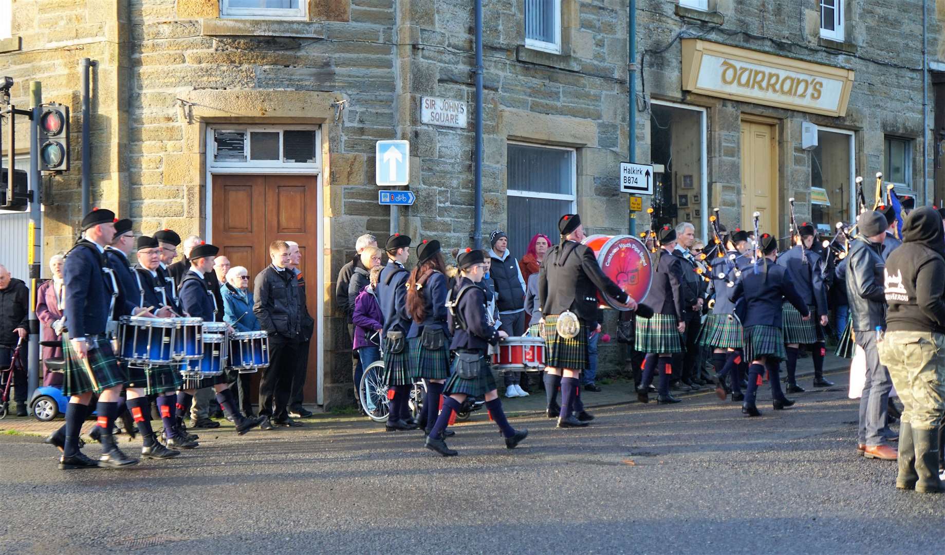 Band members at the end of the parade. Picture: DGS