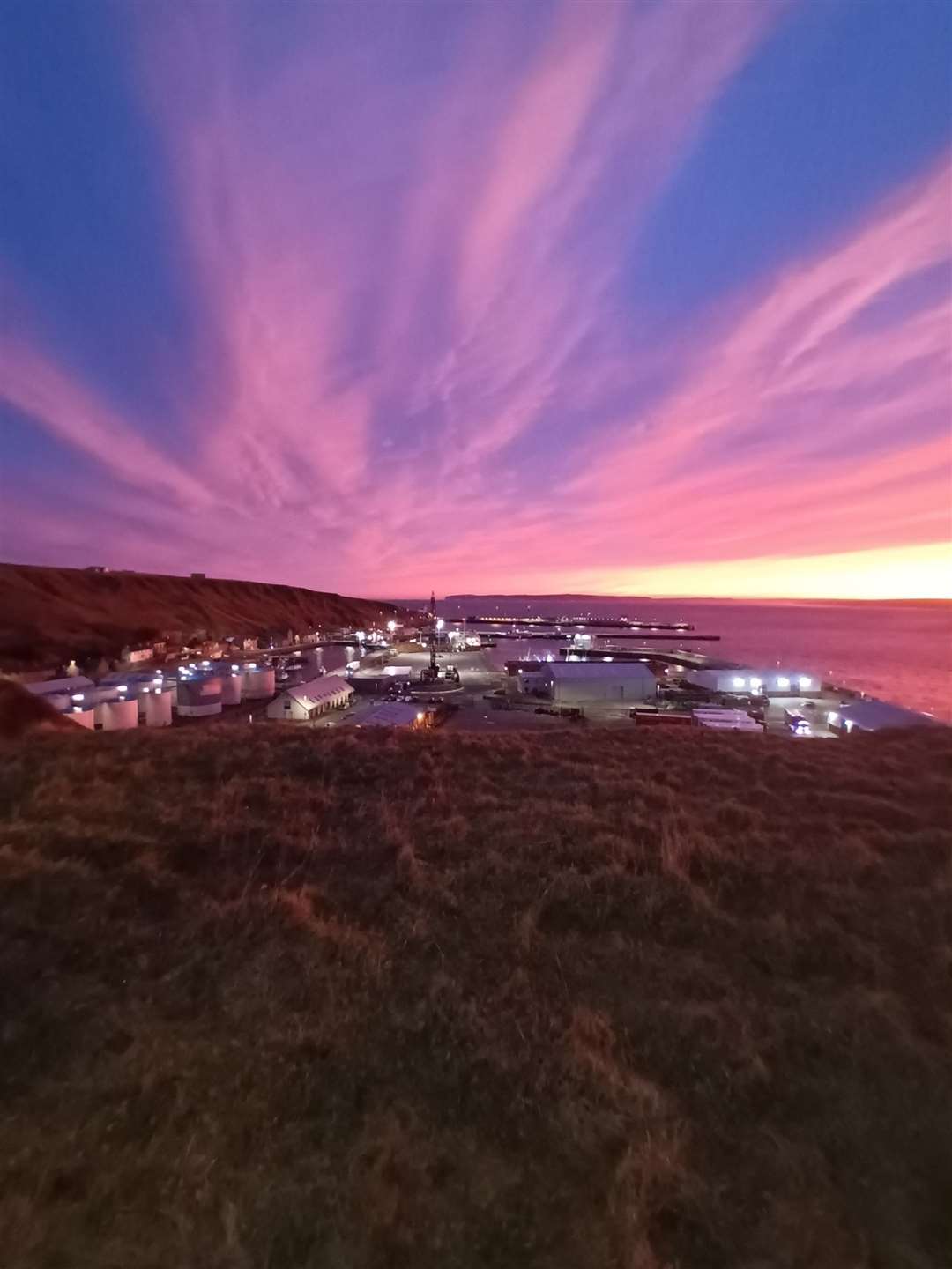 Sunrise over Scrabster on the day of the Focus North event earlier this month.