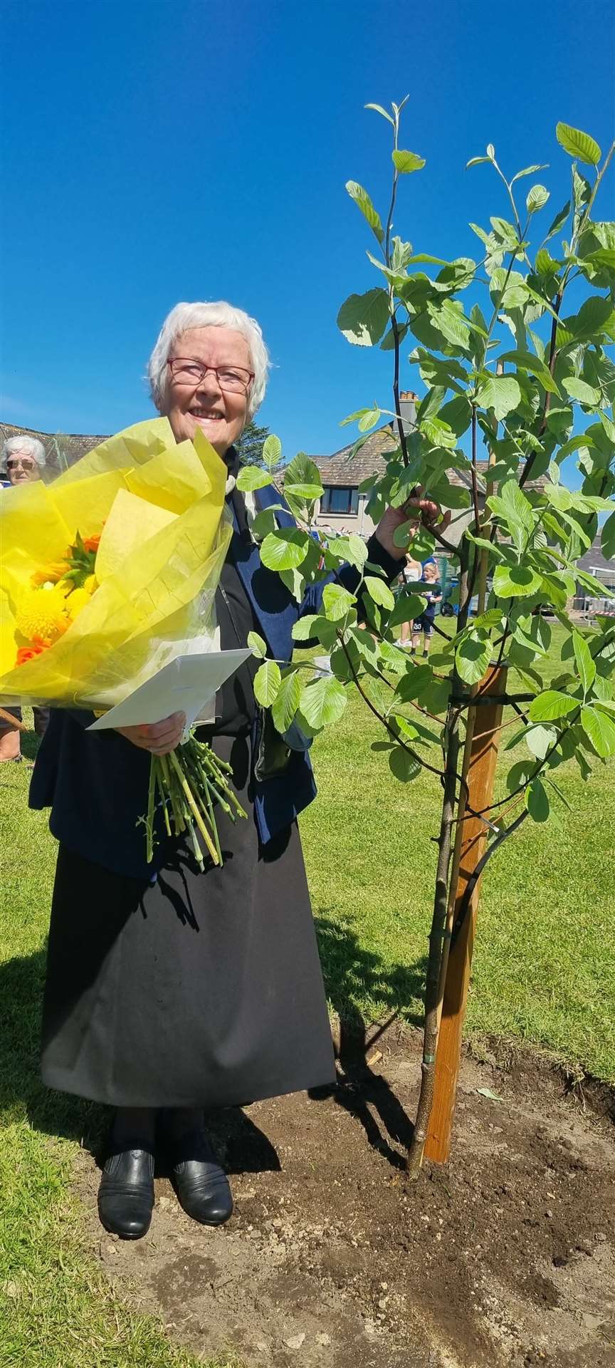 Alice Calder planted a tree to mark the occasion.