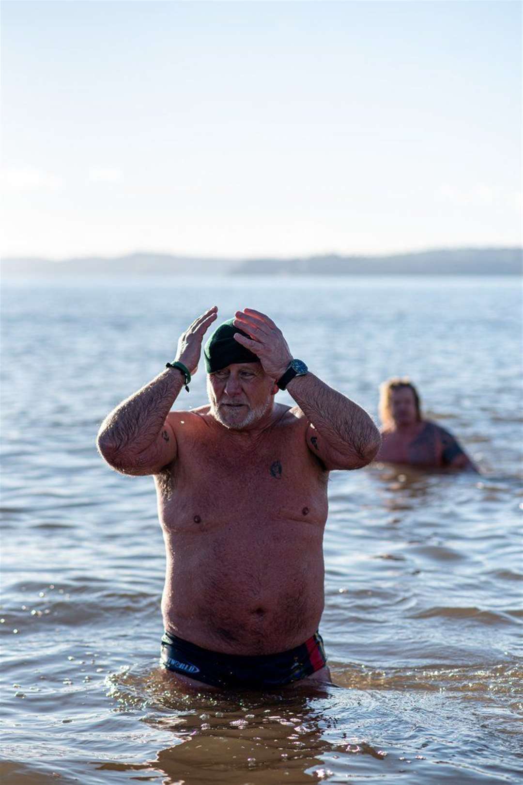 Tim Crossin is taking a series of 31 cold-water plunges around the UK coastline. Picture: Dotty Creative