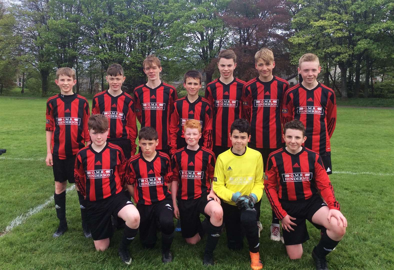 The Wick Academy under-15s who won at Rothes.