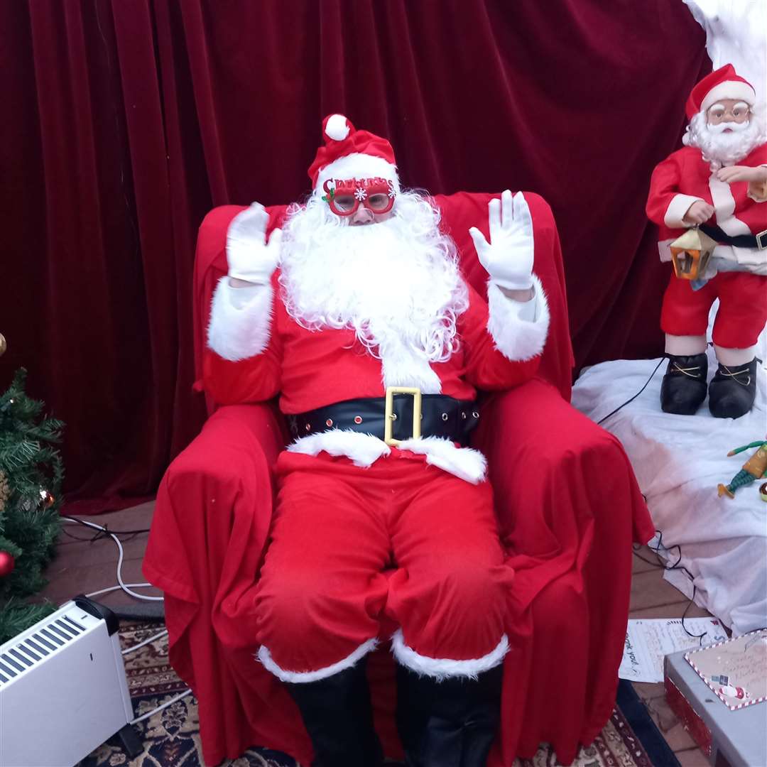 Derek as Santa Claus at the PPP
