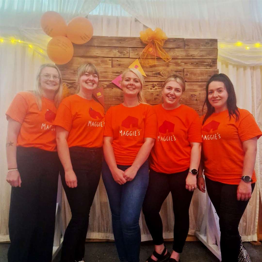 Members of the Stemster House team at the Ladies' Day event – (from left) Eilidh Williamson, Ailsa Macleod, Jacqueline Coghill, Cassy Bremner and Stacey Le Miere.
