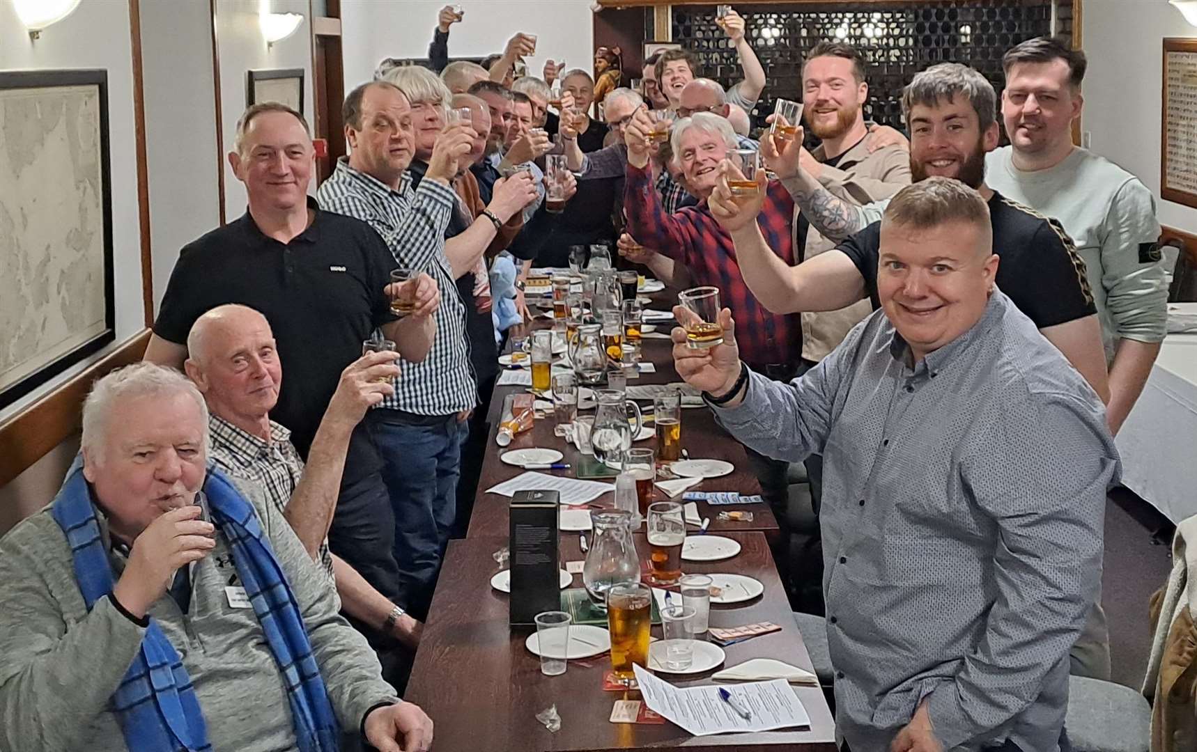 The whisky-tasting session for Scotland’s Charity Air Ambulance.
