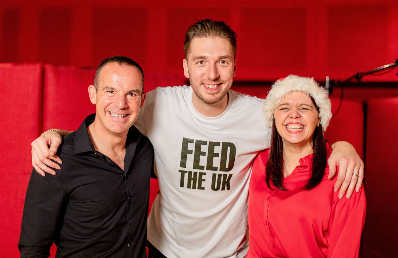 Mark Hoyle and his wife Roxanne claimed the top spot with their single Food Aid which features vocals from MoneySavingExpert founder Martin Lewis (LadBaby/PA)
