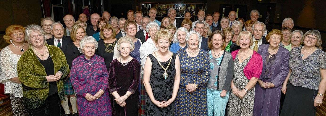 Guests and committee members who attended the Edinburgh Caithness Association's annual gathering in 2013 at The Quay, Musselburgh. President Linda Stuart welcomed everyone.