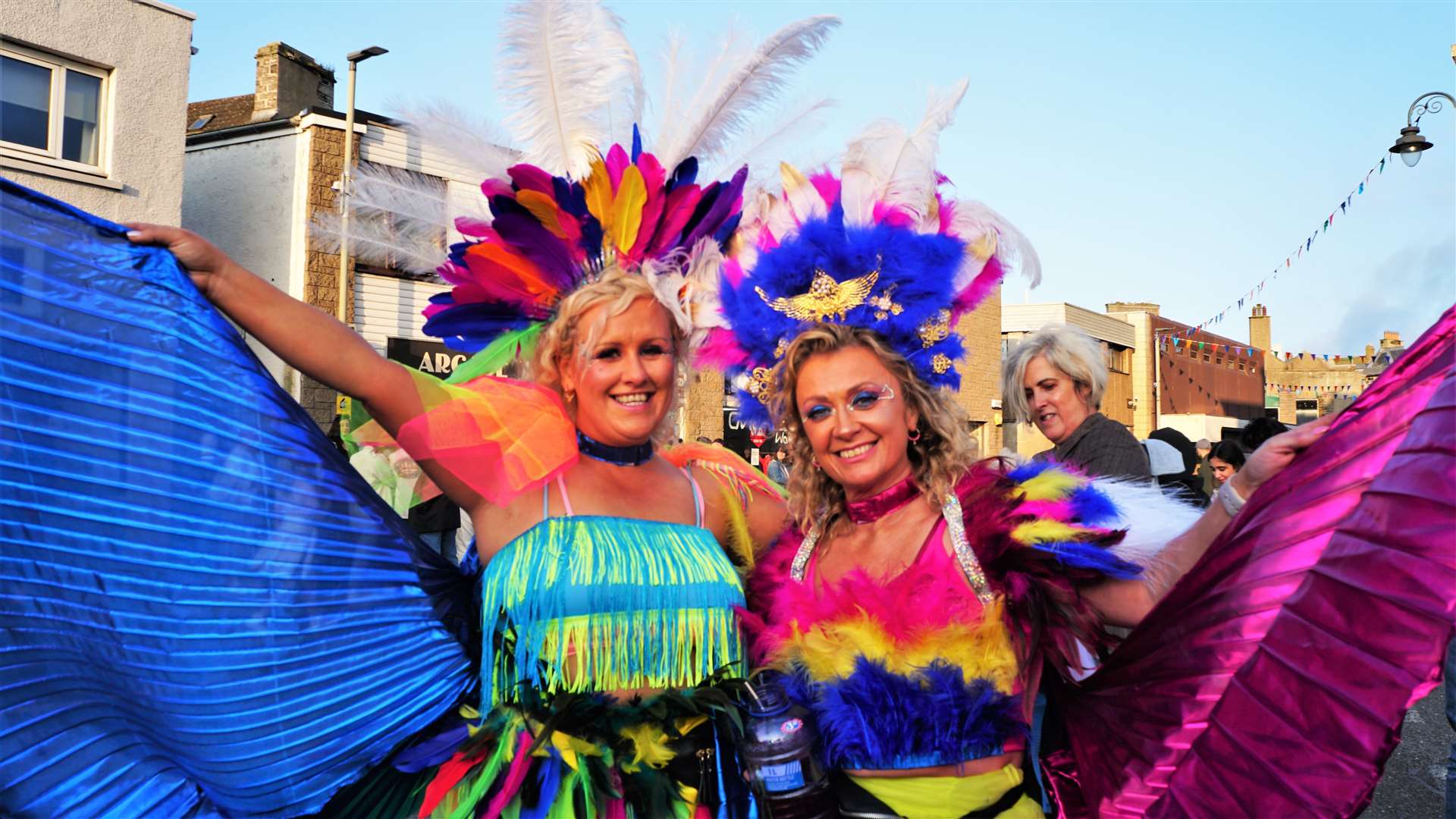 Vibrant colours and fancy dress at the start of Wick Gala Week. Picture: DGS