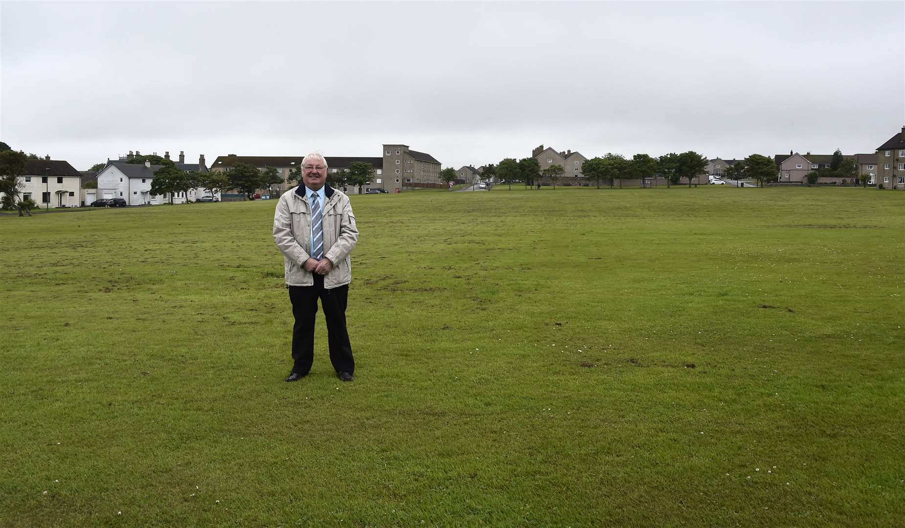 Councillor Donnie Mackay wants to see a community sports complex at the Viewfirth in Thurso. Picture: Mel Roger