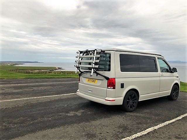 The couple hired a campervan from Cumbernauld and travelled along the NC500 route, arriving at Duncansby Head on Tuesday morning.