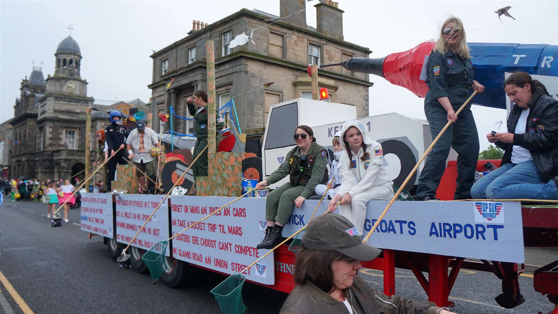 Procession of floats and fancy dress for Wick Gala Week 2022. Picture: DGS