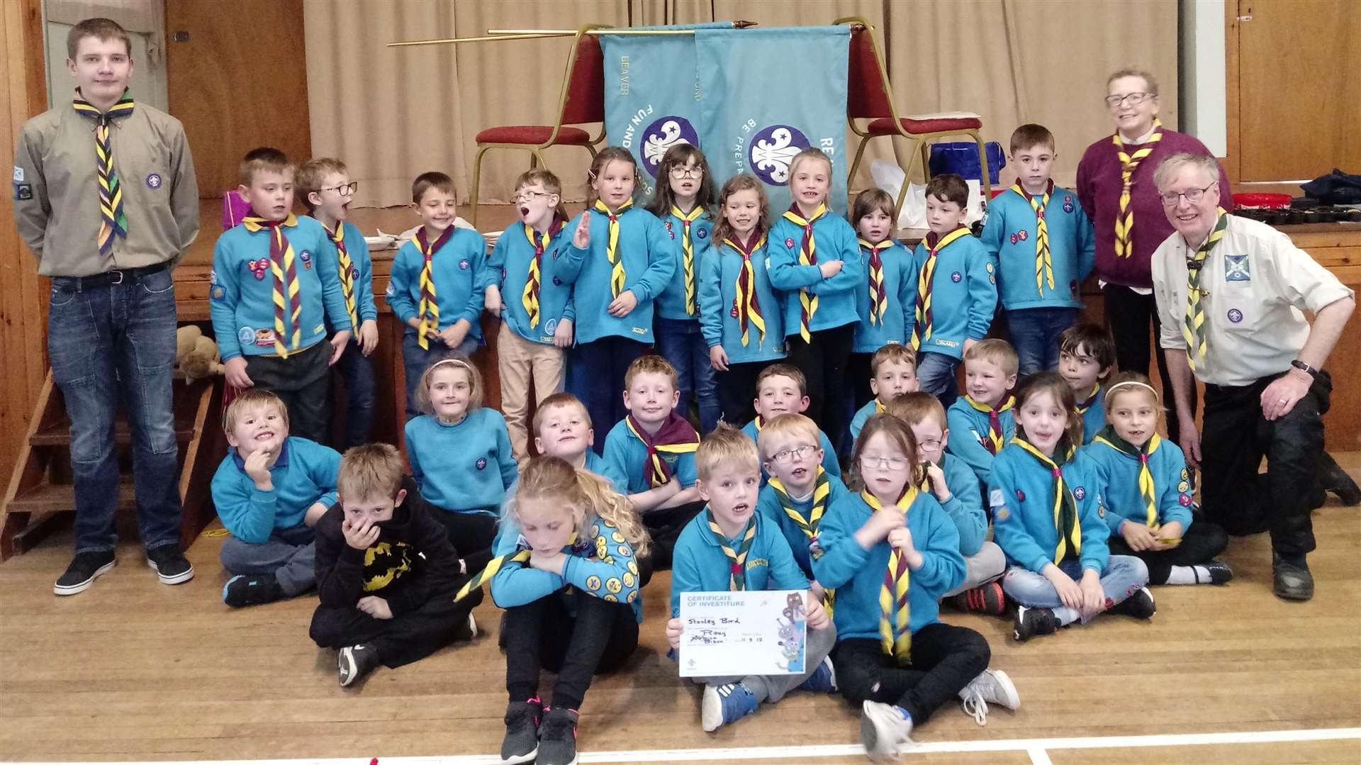 Pictured at their games night are 2nd Thurso Beavers and Reay Beavers.