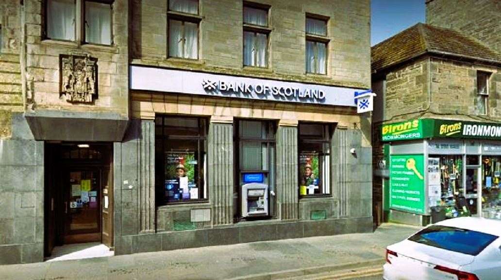 The Bank of Scotland on Wick's Bridge Street announced it will close next year.