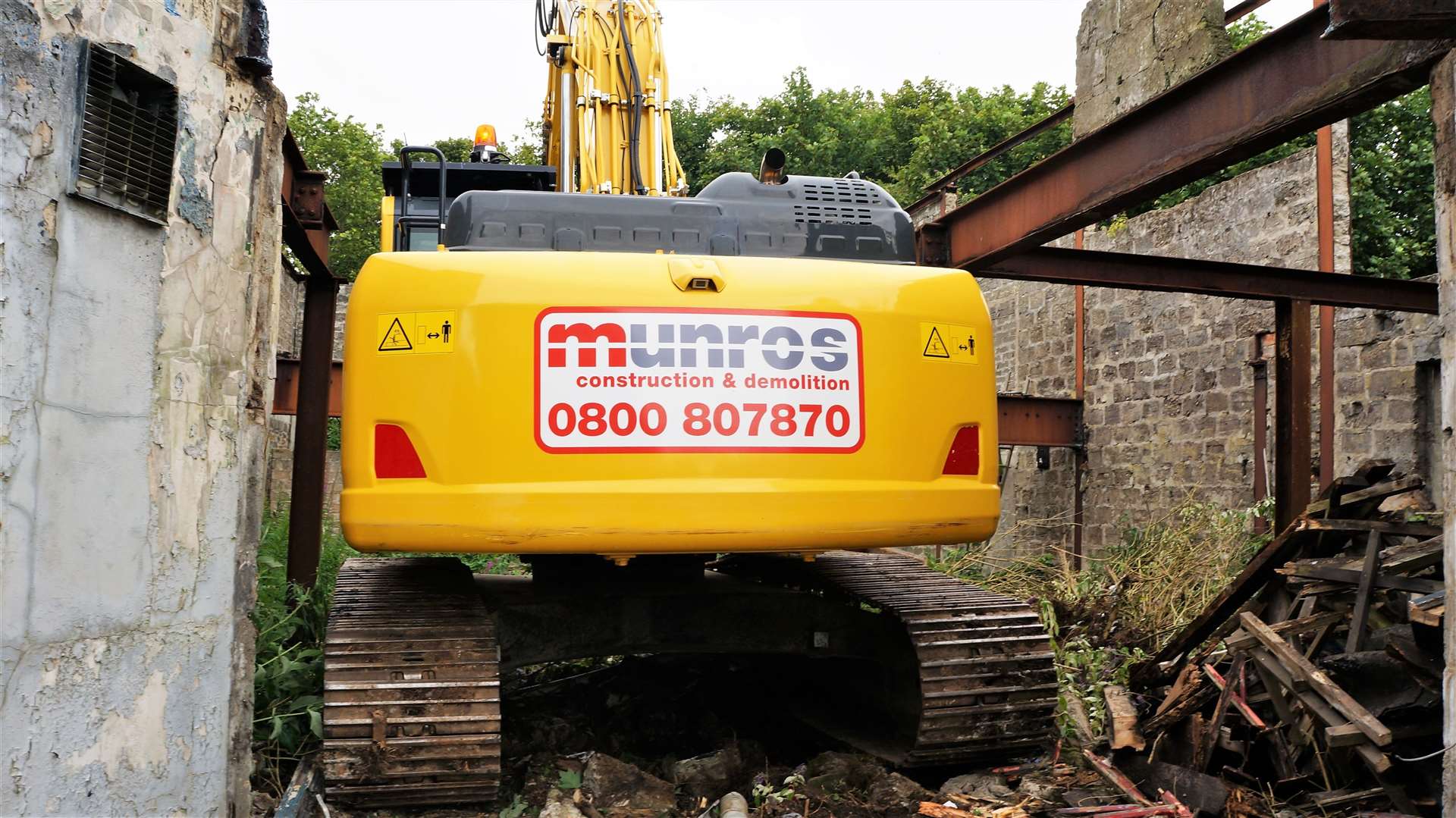 Munros contractors are experts in demolition having worked on many projects in the Highland area. Pictures: DGS