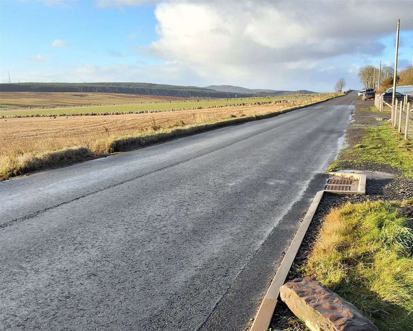 Part of the Shebster straight, where there are concerns over speeding vehicles.