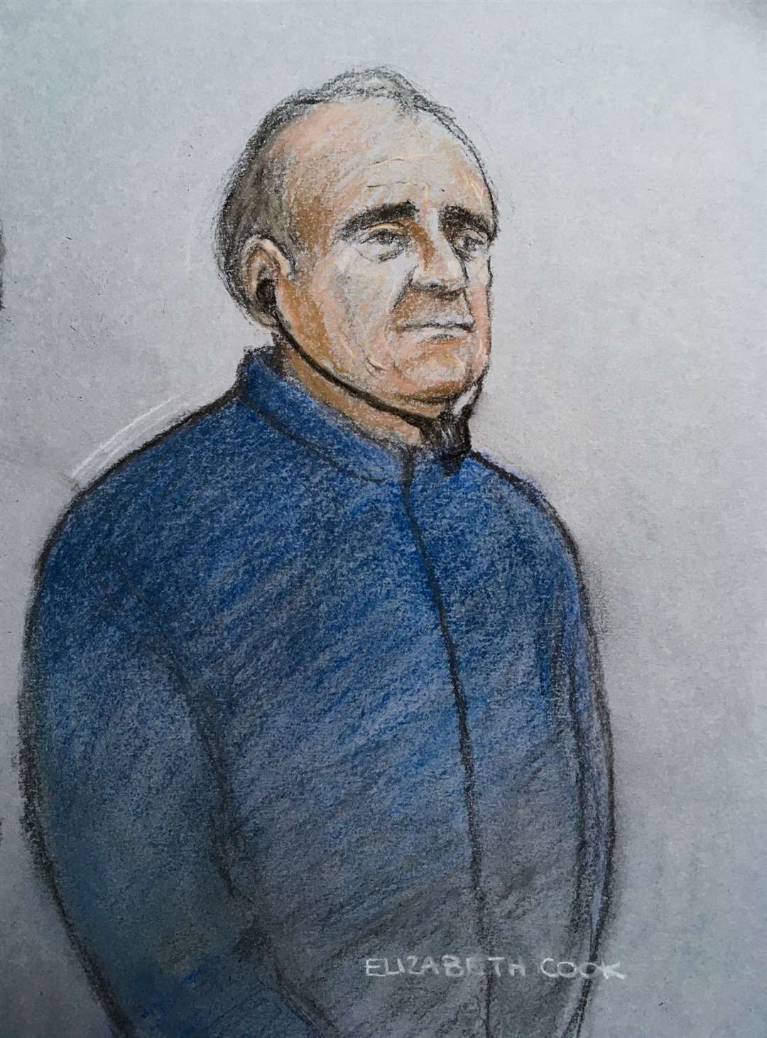 Court artist sketch of David Smith (Elizabeth Cook/PA)