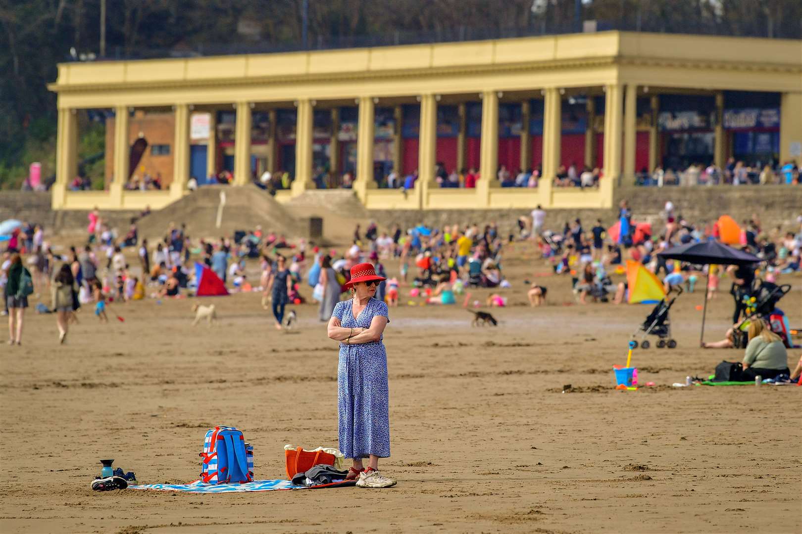 The beach at Barry Island, Wales (Ben Birchall/PA)
