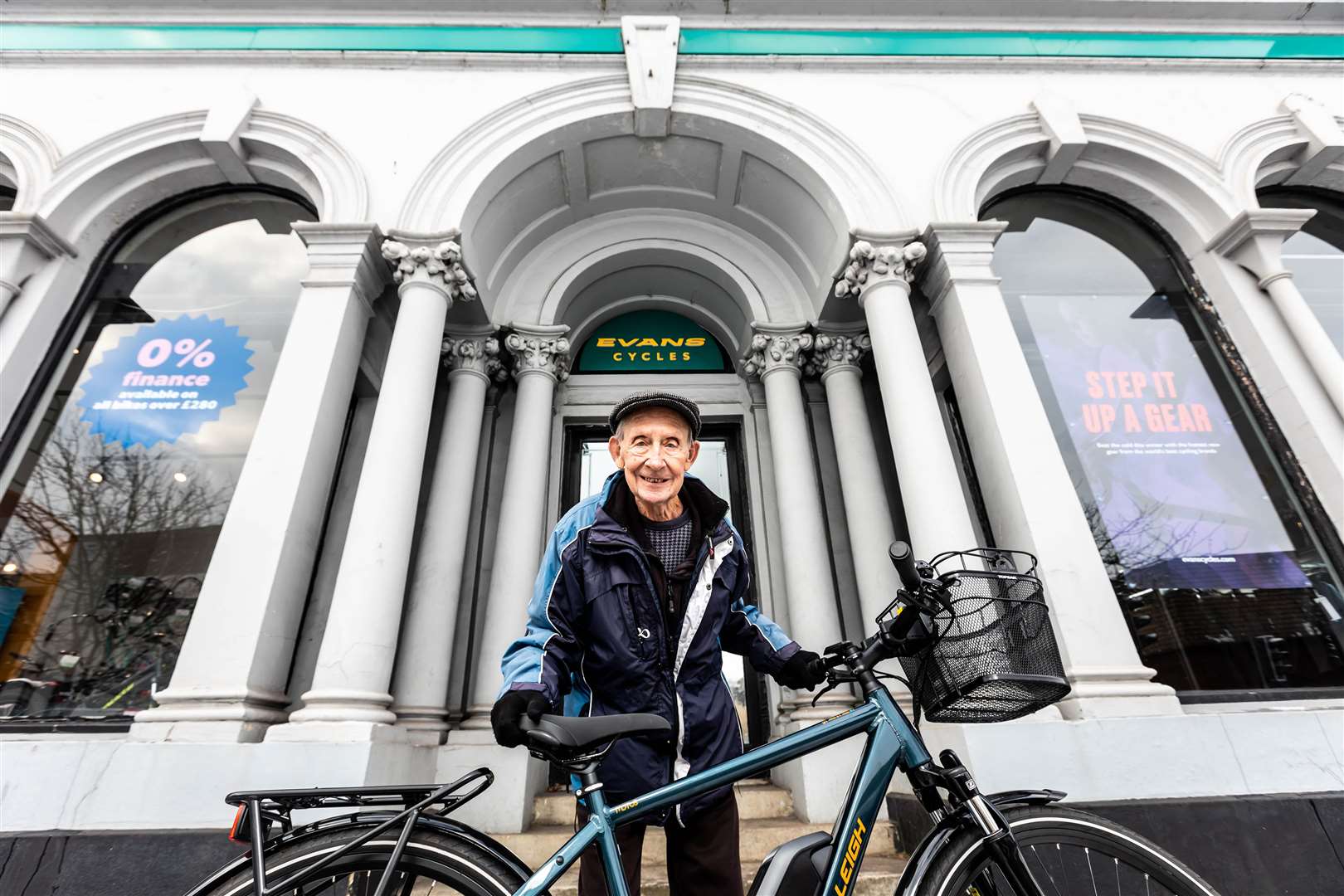 Mr Bailey picked up the bike from his local Evans Cycles store in Maidstone (Raleigh/Evans Cycles/PA)
