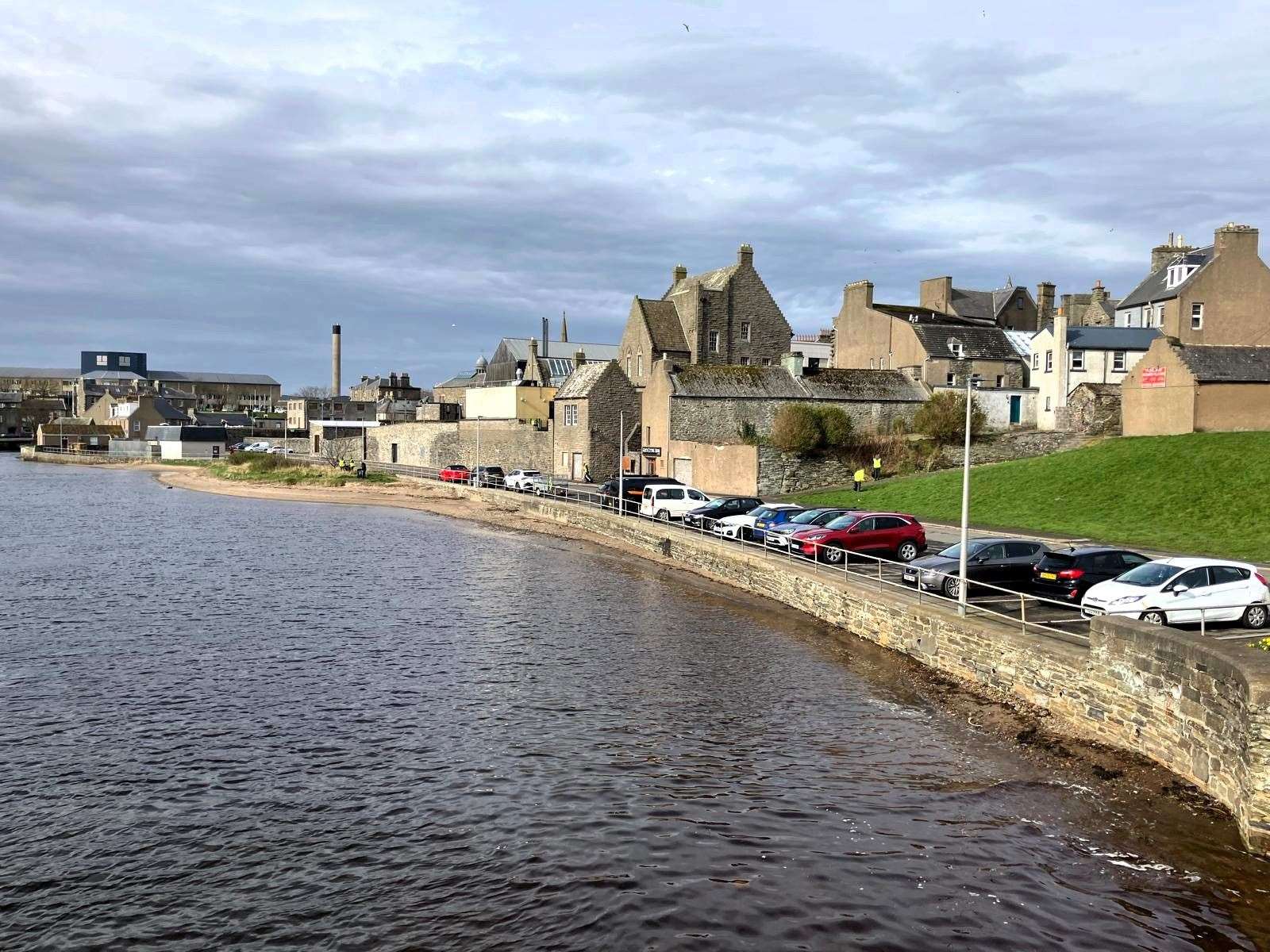 The area of Wick river anear the French restaurant is frequently filled with rubbish on its shoreline. Picture: Allan Bruce