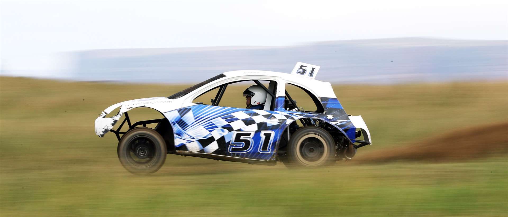Gary Buchan (Ford Ka) was among the class winners in the Caithness Autocross Club event at Towerhill on Sunday. Picture: James Gunn