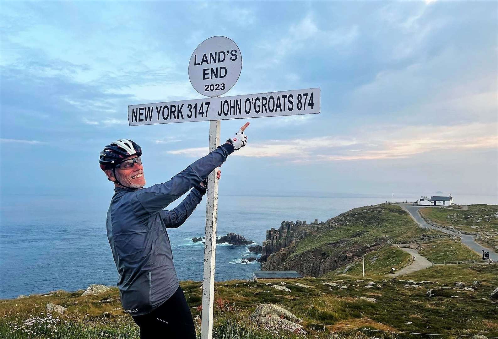 Tim Styles made it to Land's End after a Lejogle journey of 10.68 days.