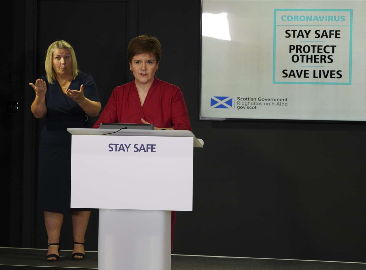 Nicola Sturgeon says the Scottish Government is still taking a cautious approach.