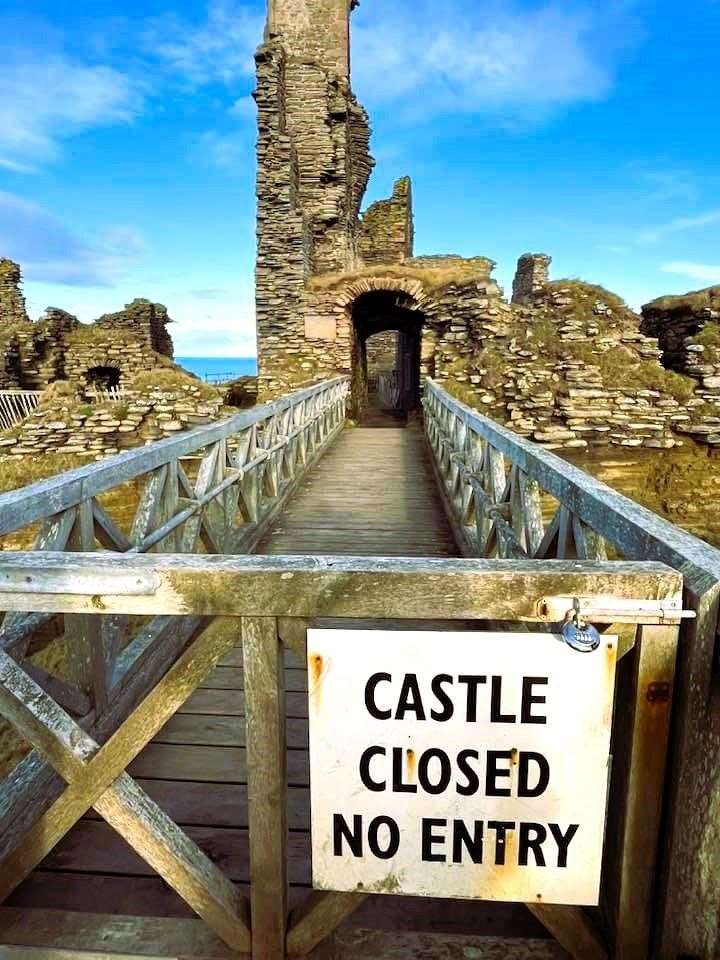 The castle is currently closed due to fallen masonry. Picture: Derek Bremner