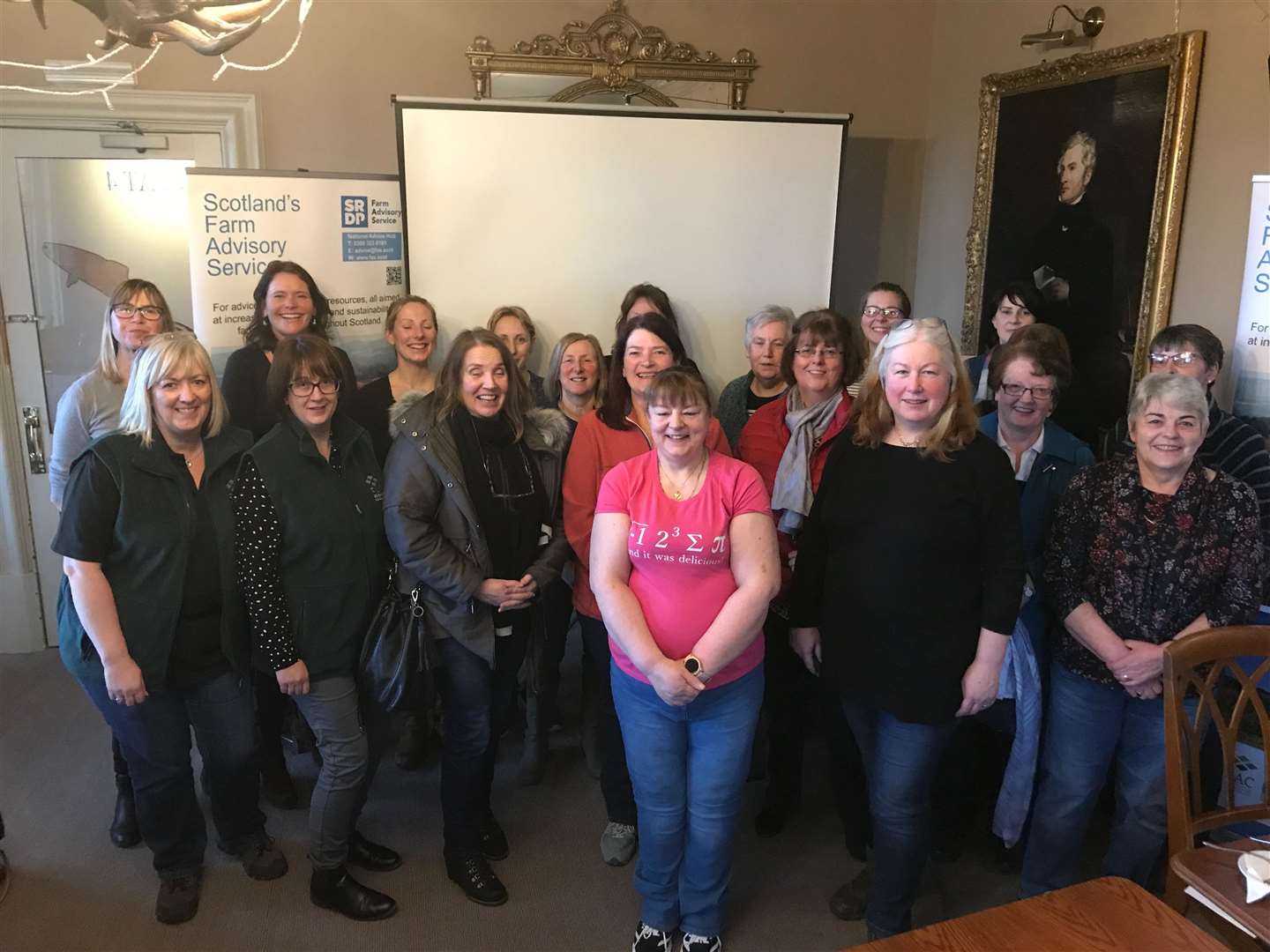 Those who took part in the latest local Women in Agriculture event with some of the SAC consultants who helped organise it.