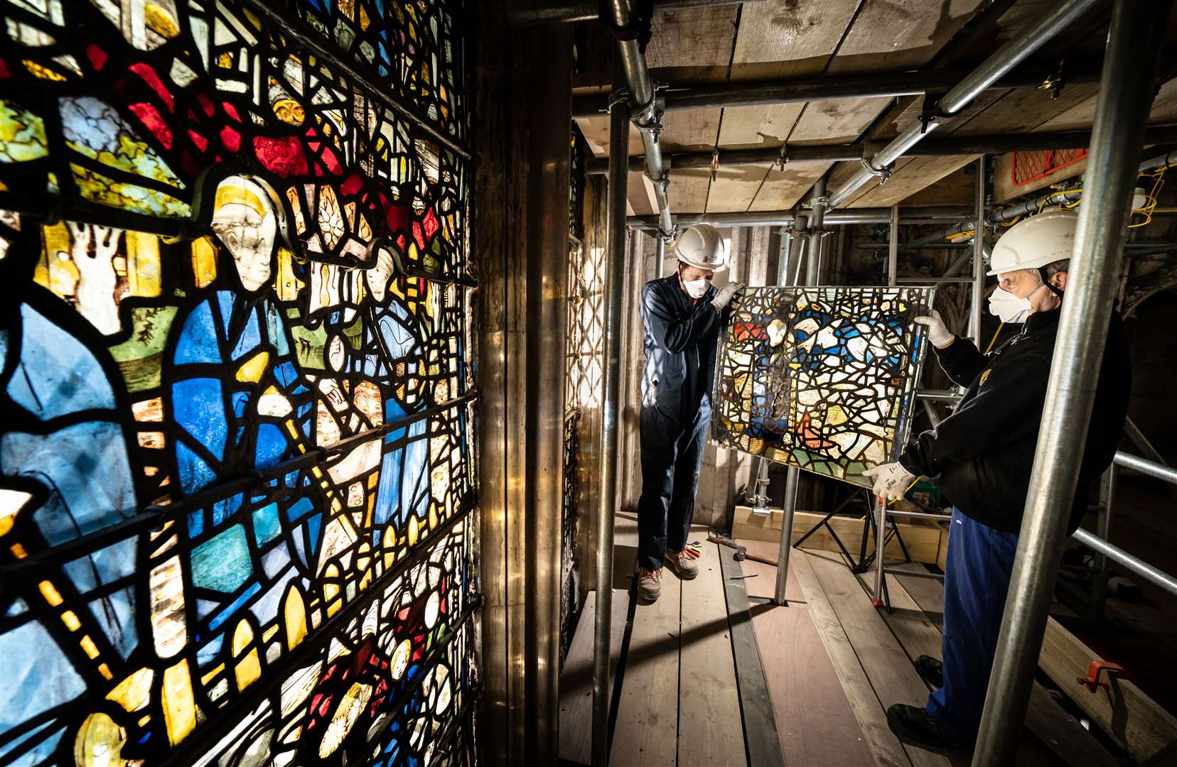 The £5m project to conserve York Minster’s South East Transept will take five years (Danny Lawson/PA)