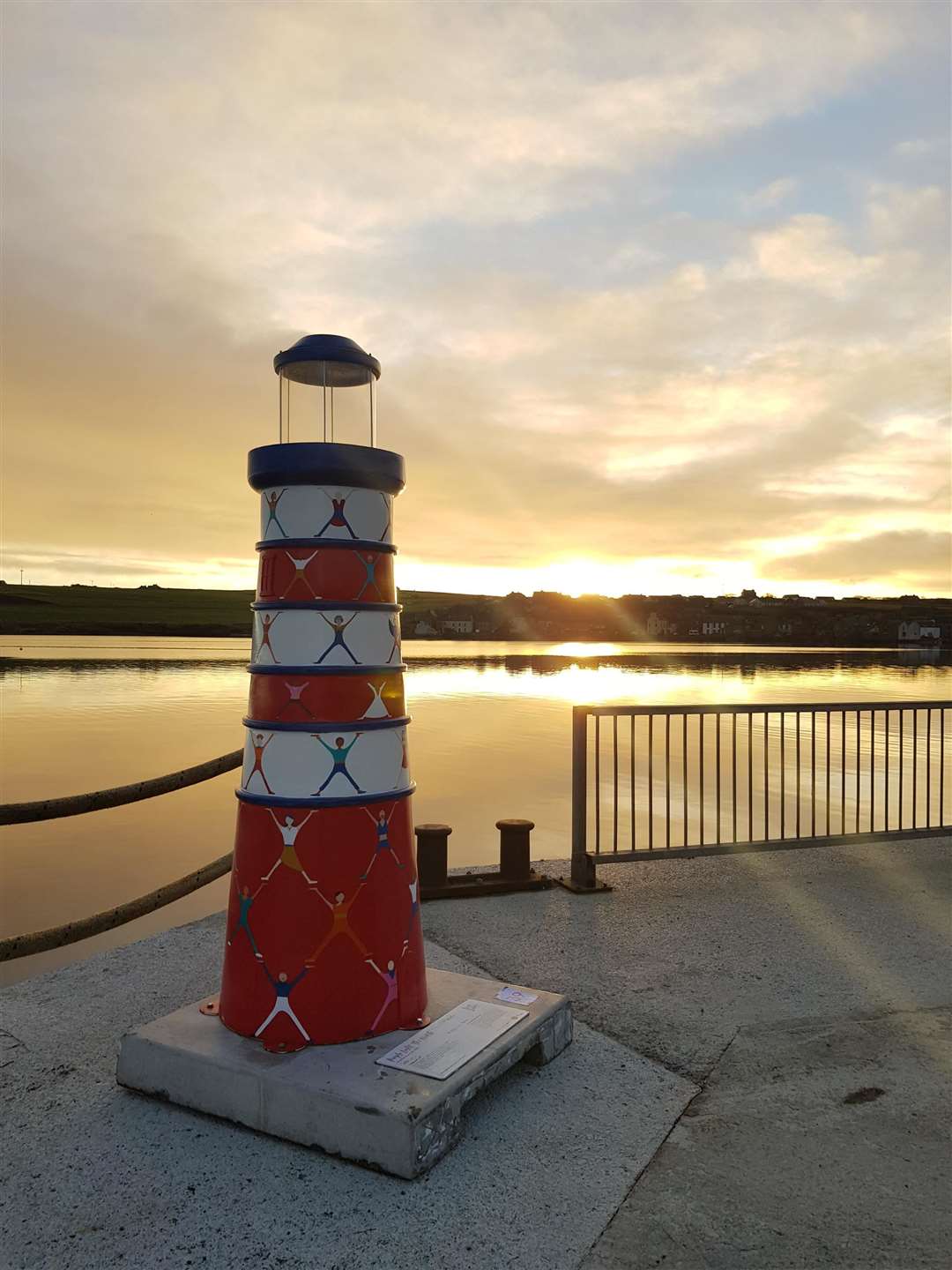 Shining a light on the Clan Cancer Support charity is the 'People Light The North’ replica lighthouse purchased at auction by Pentland Ferries.
