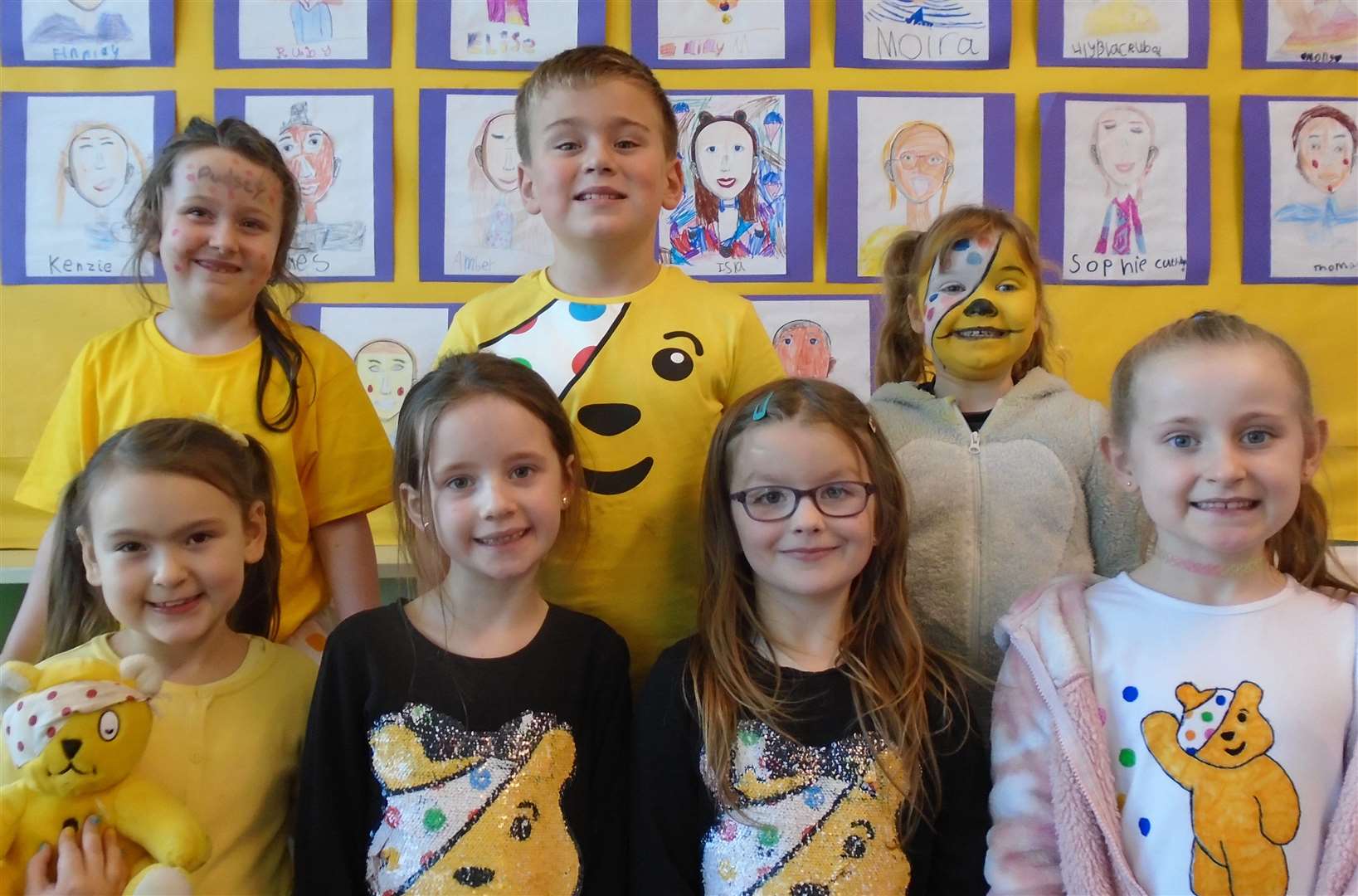 All smiles in yellow for Pudsey at Miller Academy!