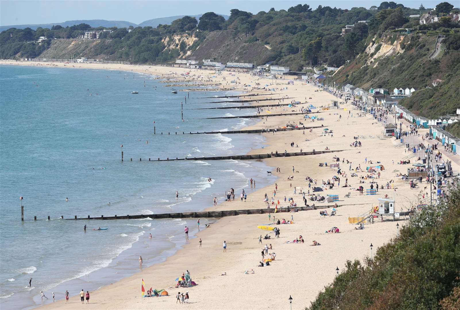 People also headed back to Bournemouth on Bank Holiday Monday… (Jonathan Brady/PA)