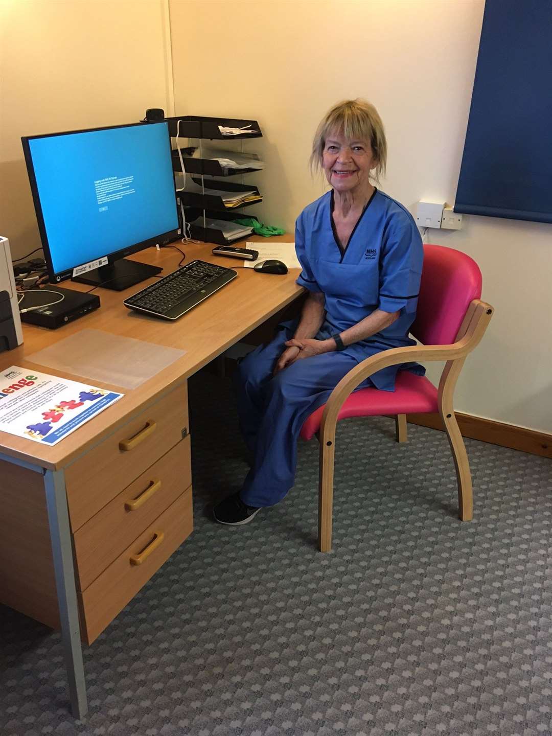 Nurse Frances MacNeil spoke to William on the phone (NHS Western Isles/PA)