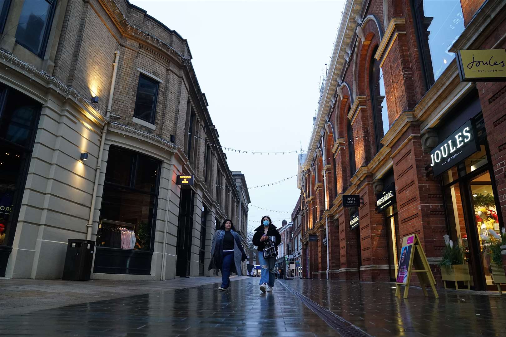 The Covid infection rate is said to have ‘deterred’ some shoppers (Zac Goodwin/PA)