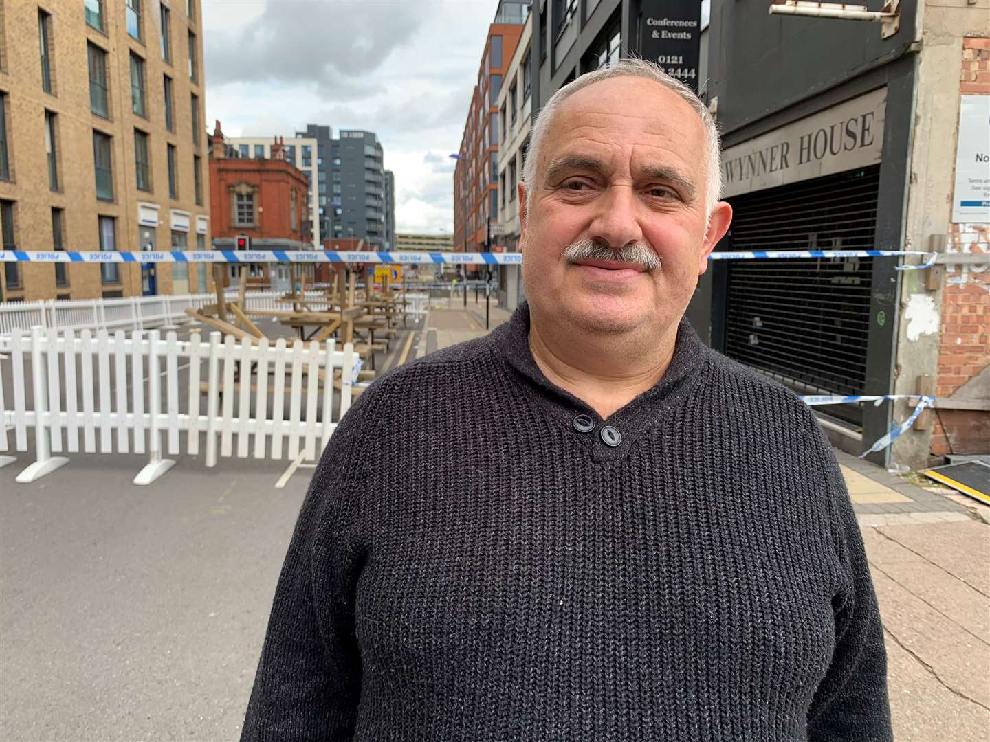 Bar and grill owner Savvas Sfrantzis witnessed one of the attacks unfolding in Hurst Street, Birmingham (Richard Vernalls/PA)