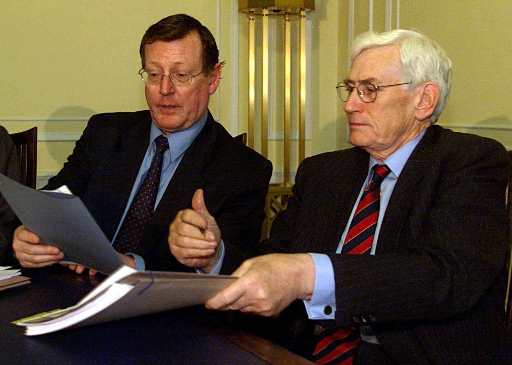 David Trimble and Seamus Mallon were the inaugural first and deputy first ministers (PA)