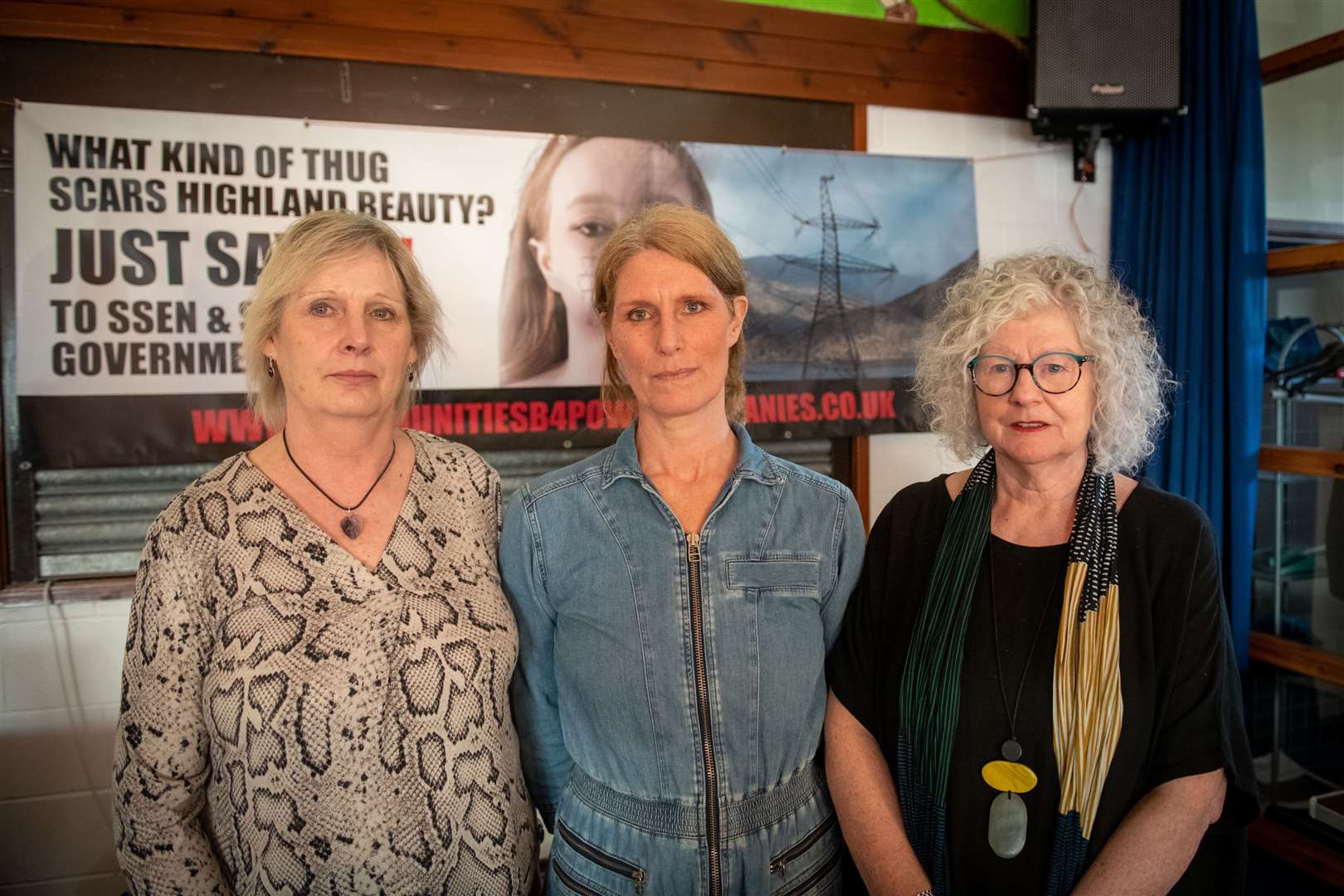 Campaigners Lindsey Ward, Denise Davis and Elaine Hodgson. Picture: Callum Mackay