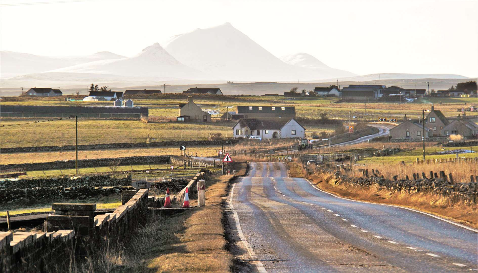 View towards the Scaraben hills from near Occumster on the NC500 route. Picture: DGS