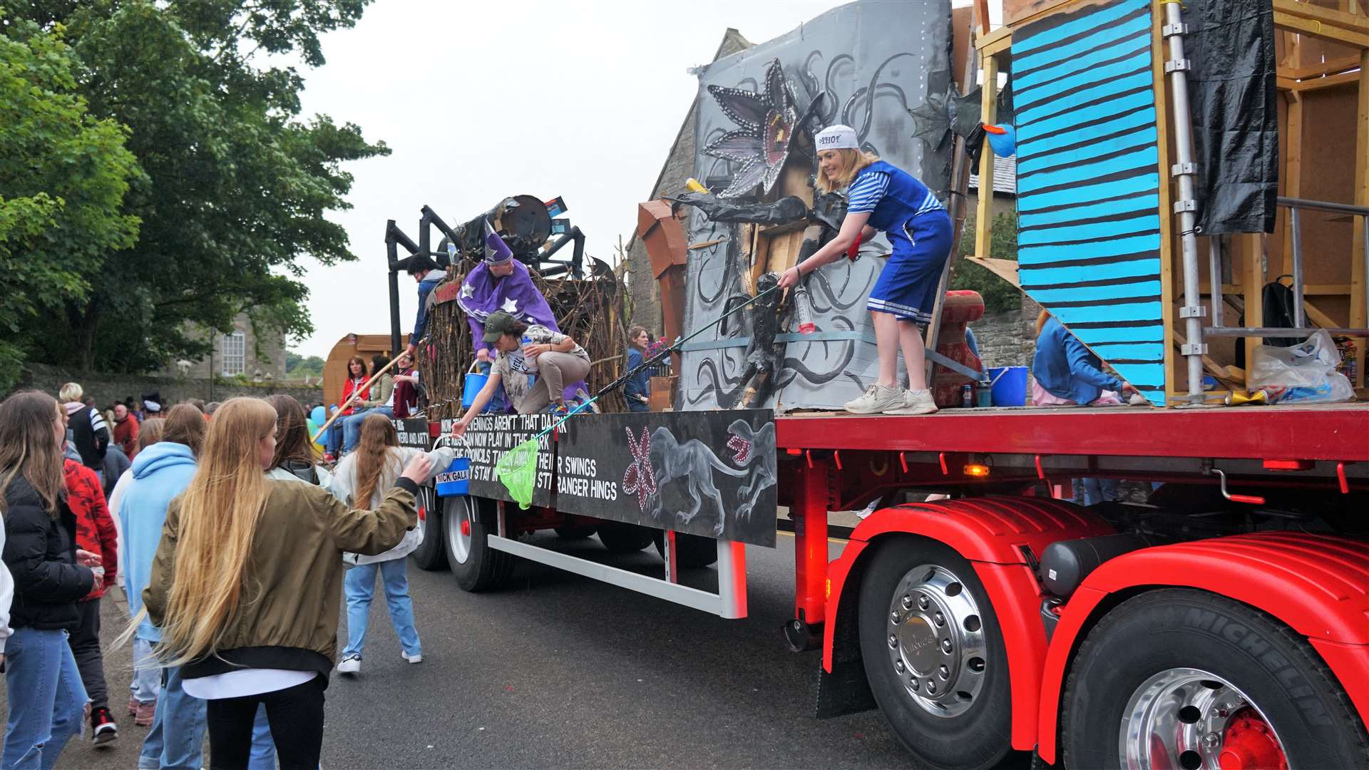 Procession of floats and fancy dress for Wick Gala Week 2022. Picture: DGS