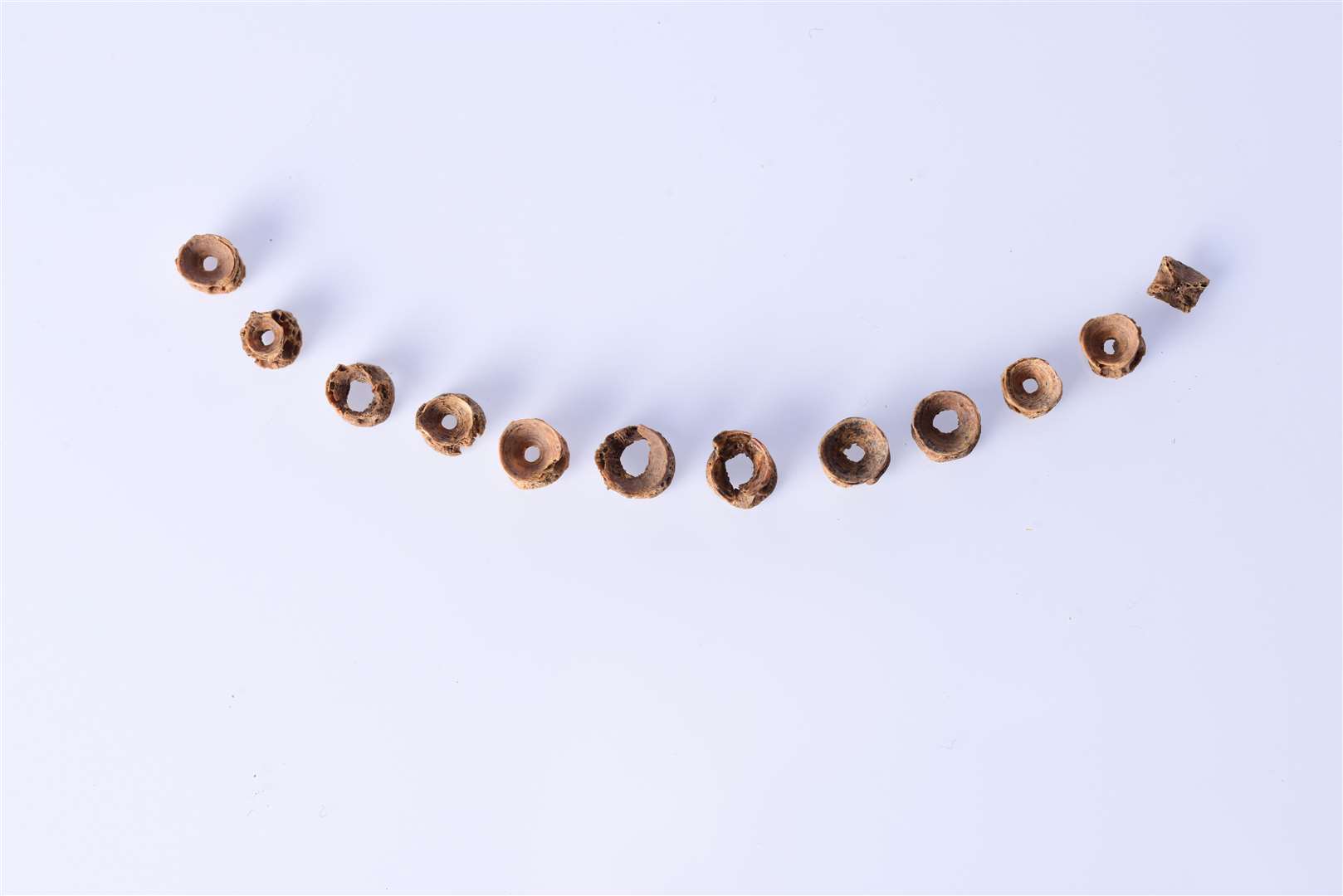 Britain’s earliest known prayer beads (English Heritage/PA)