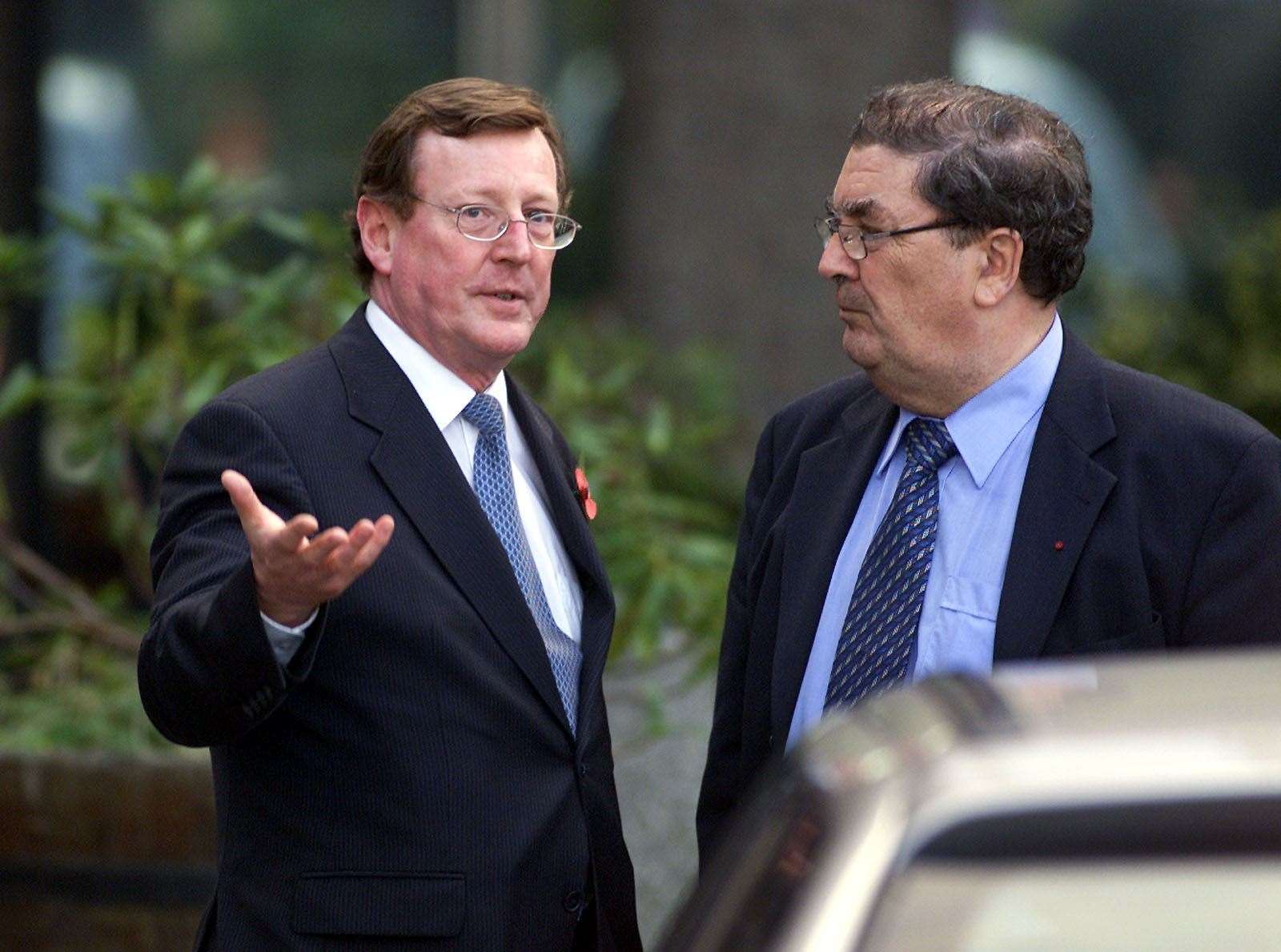 UUP leader David Trimble and SDLP leader John Hume were awarded the Nobel Peace Prize for their efforts (Paul Faith/PA)