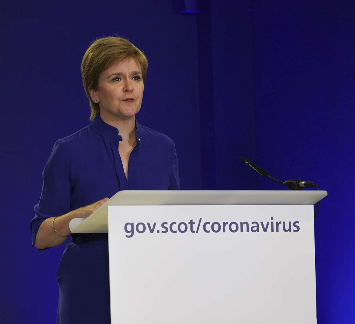 Nicola Sturgeon during her Covid-19 press conference on Tuesday.