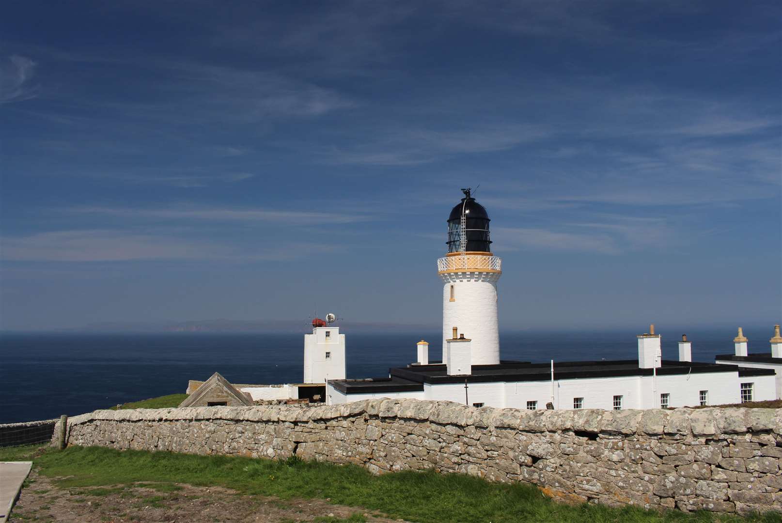 The Dunnet Head car park is alongside the lighthouse. Picture: Alan Hendry