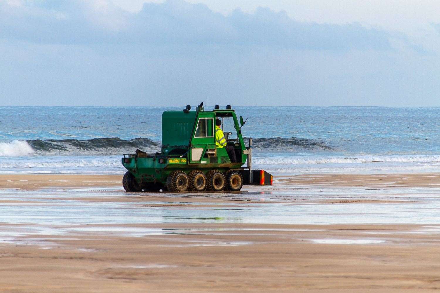 Beach monitoring taking place in November 2014. Picture: DSRL